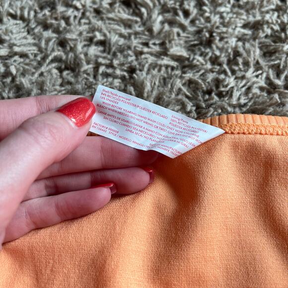 NWT! Juniors' Ninety-Nine° Orange High Leg V-Waist Cheeky Bikini Bottoms Size XL - Picture 4 of 5